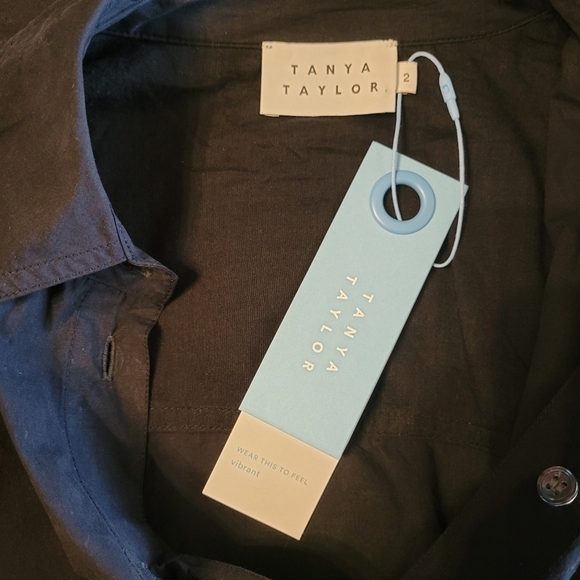 Tanya Taylor Black Blouse Size 2 NWT - Picture 6 of 8